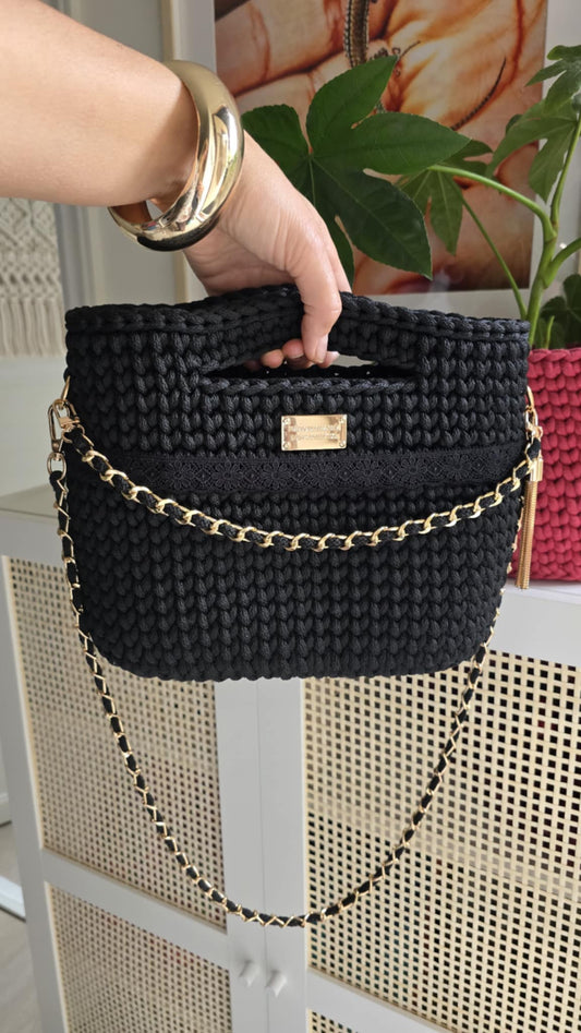 NR 18 Black 6mm hekle/makrame tråd