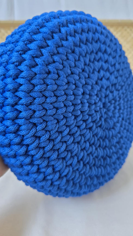 NR 38 Blue 6mm hekle/makrame tråd