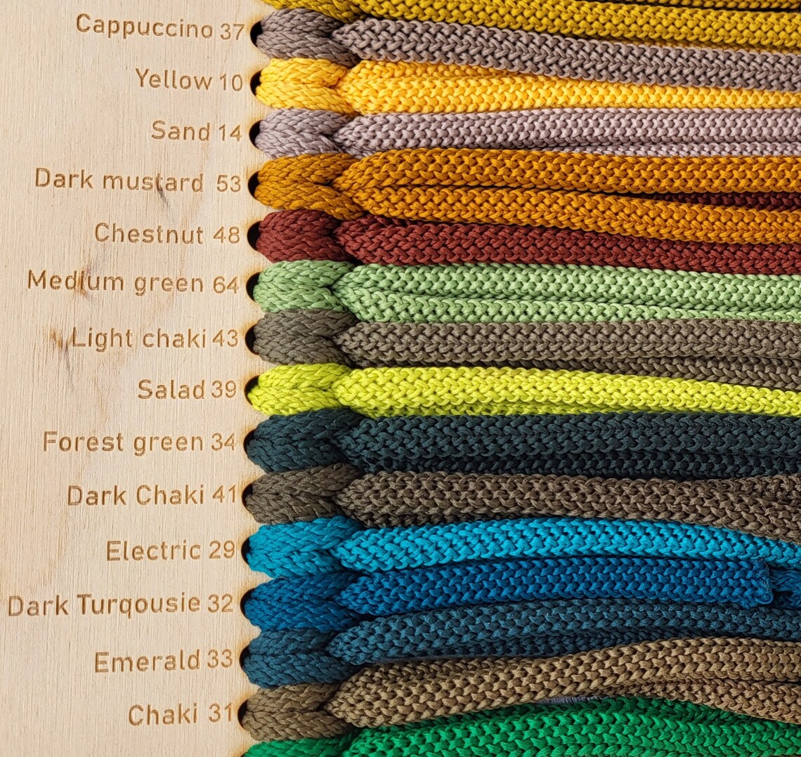 NR 64 Medium green 6mm hekle/makrame tråd