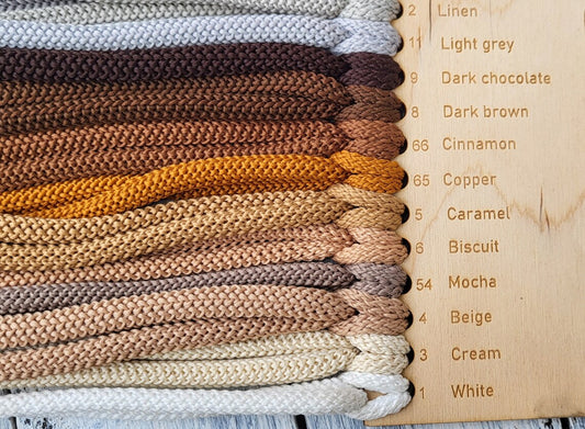 NR 4 Beige 6mm hekle/makrame tråd