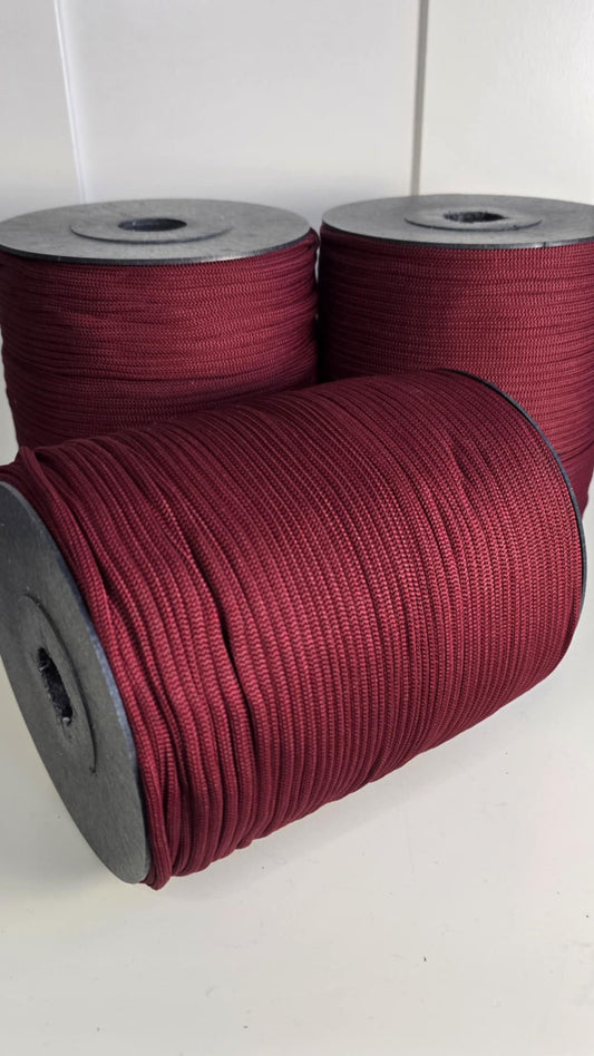 NR 75 Wine red 4mm hekle/makrame tråd