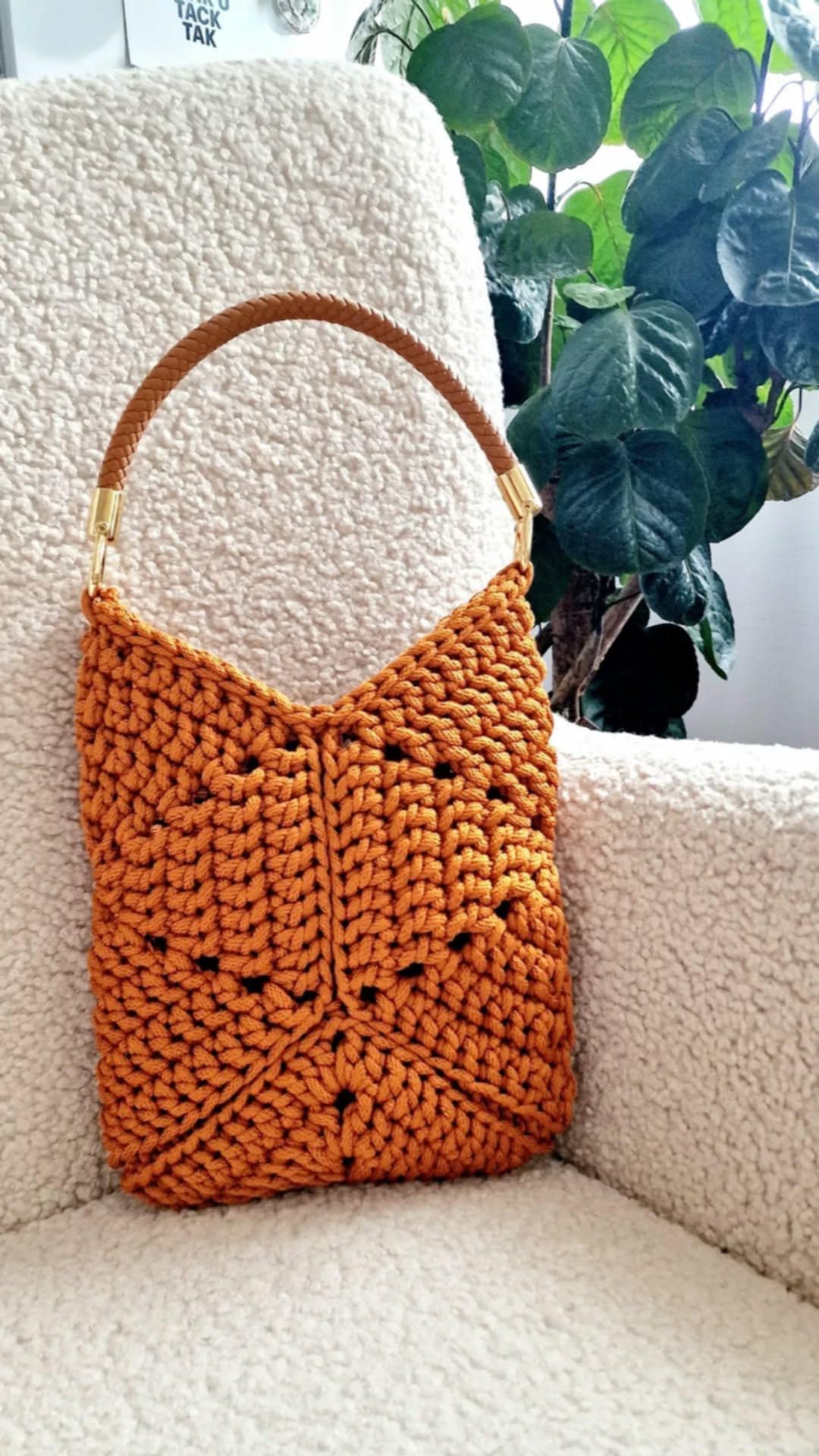 NR 65 Copper 6mm hekle/makrame tråd