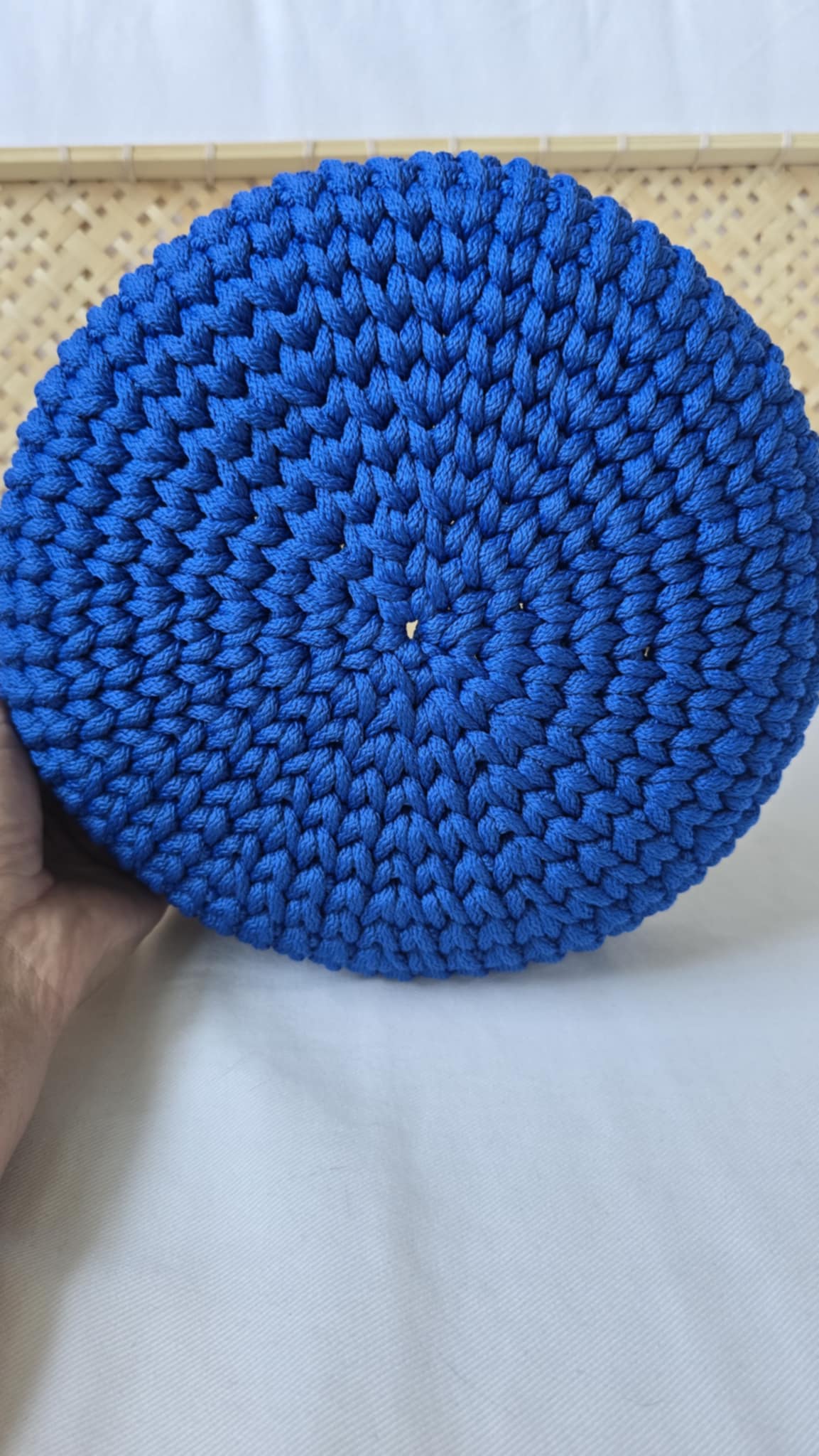 NR 38 Blue 6mm hekle/makrame tråd