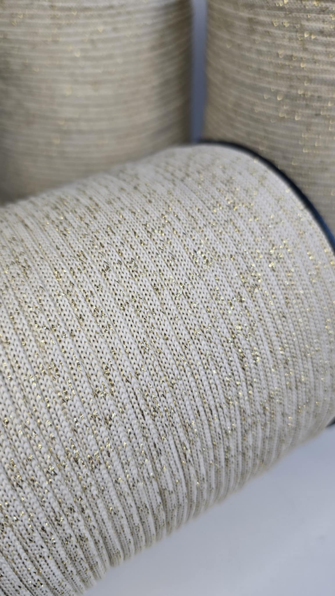 NR 3a Cream-Gold 4mm hekle/makrame tråd