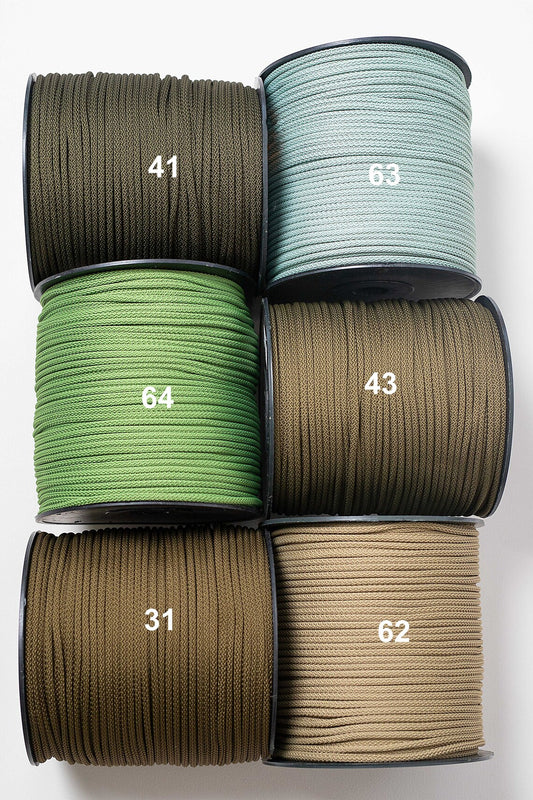 NR 64 Medium green 6mm hekle/makrame tråd