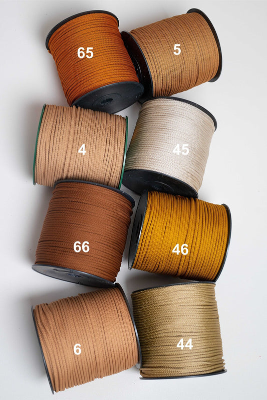 NR 5 Caramel 6mm hekle/makrame tråd